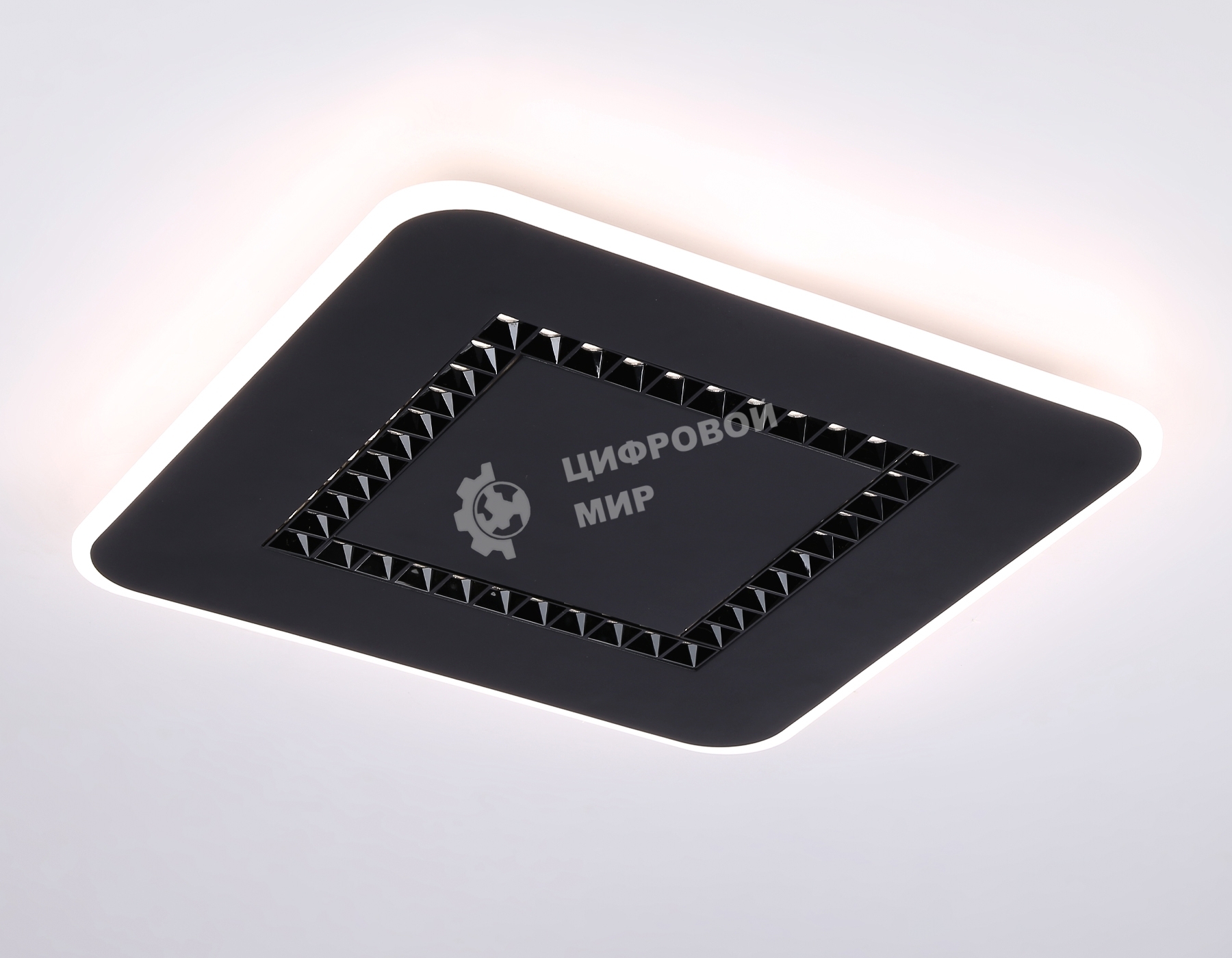 Светильник Ambrella light FL51419 BK черный 3000K/4200K/6400K 68W 488*488*40 (ПДУ ИК)