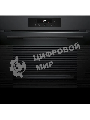 Духовой шкаф электрический Bosch HJG852YT0T Serie 6, 60 см, 66 л, черный матовый,сенсорное управление, 8 режимов+AutoPilot 30(30 автоматических программ), LCD-дисплей, галогенное освещение, самоочистка EcoClean,Soft Open and Soft Close door,телескопические направляющие на 2 уровнях