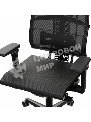 Кресло руководителя эргономичное Метта Yoga Spine Black Edition черный сиденье черный сетка с подголов. крестов.5-луч. металл хром