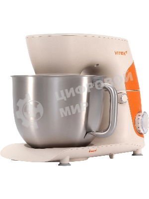 Миксер Vitek VT-PM0331 кремовый, стационарный, 1800 Вт, 5.5 л, 10 скоростей