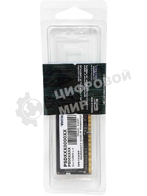 Оперативная память Patriot Signature, DDR4, 16GB (1x16 GB), 2666 MHz, CL19, SO-DIMM