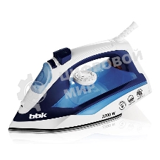Утюг BBK ISE-2201 темно-синий, 2200 Вт, 30 г/мин, 100 г/мин, 270 мл