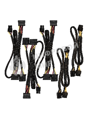 Блок питания ExeGate Gaming Standard 1200PGS RTL (EX285977RUS), 1200Вт, 140мм, модульный, черный