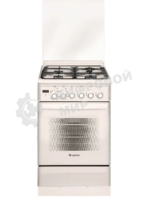 Плита комбинированная Gefest ПГЭ 5302-04 0267 бежевый, конфорок 4 газовых, духовка 55 л, 50 см x 85 см x 58.5 см