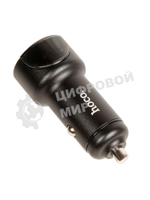 Автомобильная зарядка (от прикуривателя) HOCO Z42, PD20, QC3.0, один порт USB, один порт Type-C, черный