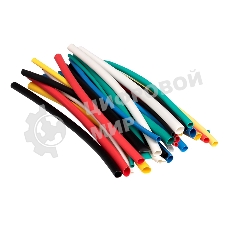 Набор трубок термоусадочных ТУТ 1/0.5; 1.5/0.75; 2/1; 2.5/1.25; 3/1.5 (6 цветов по 5шт 100мм) PROxima EKF tut-n-2-r