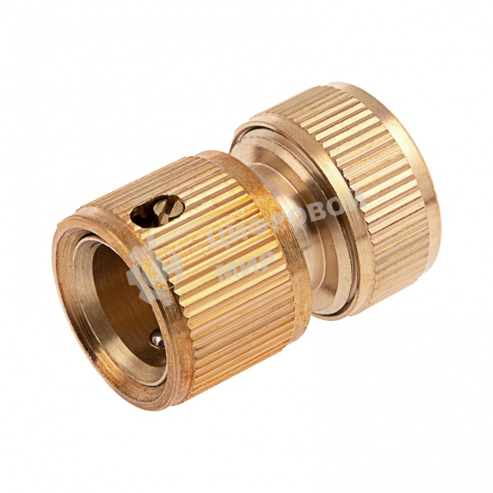 Соединитель латунный быстросъемный для шланга Palisad 1/2