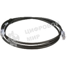 Патч-корд Panduit UTP6AX3MBL UTP вилка RJ-45-вилка RJ-45 кат.6А 3м черный ПВХ