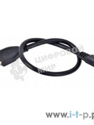 Кабель USB 2.0 Pro Gembird/Cablexpert AM/microBM 5P, 0.3м, экран, черный, пакет