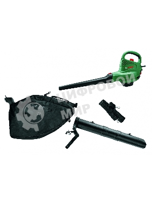 Воздуходувка-пылесос Bosch UniversalGardenTidy 3000 3000Вт пит.:от сети зеленый/черный