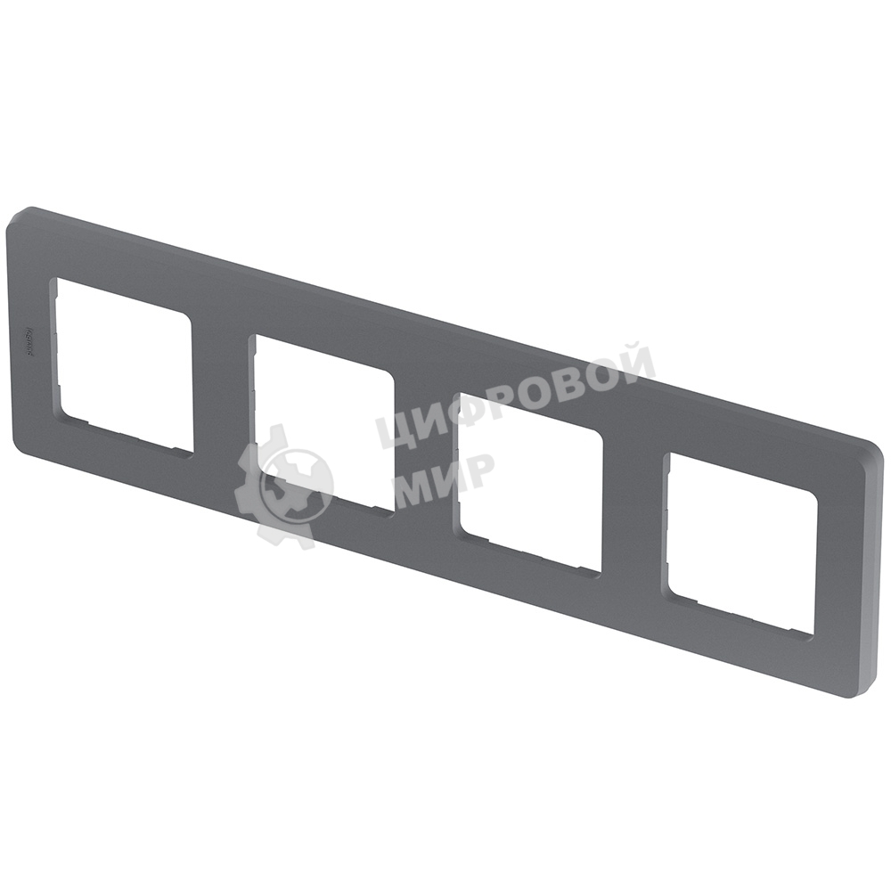 Рамка 4 поста дымчатый Inspiria