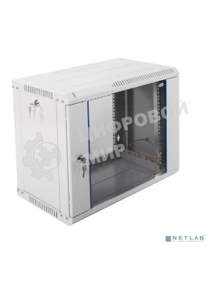 Шкаф телеком. настенный разборный 9U (600х350) дверь стекло (ШРН-Э-9.350) (1 коробка)