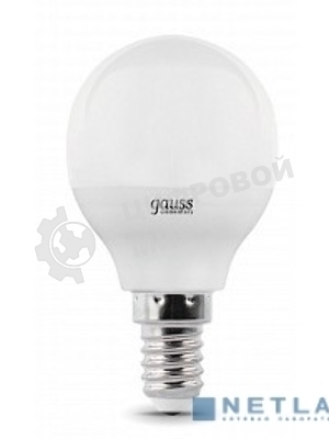 Лампа светодиодная LED Gauss 10Вт E14 220В 4100К Elementary шар 53120