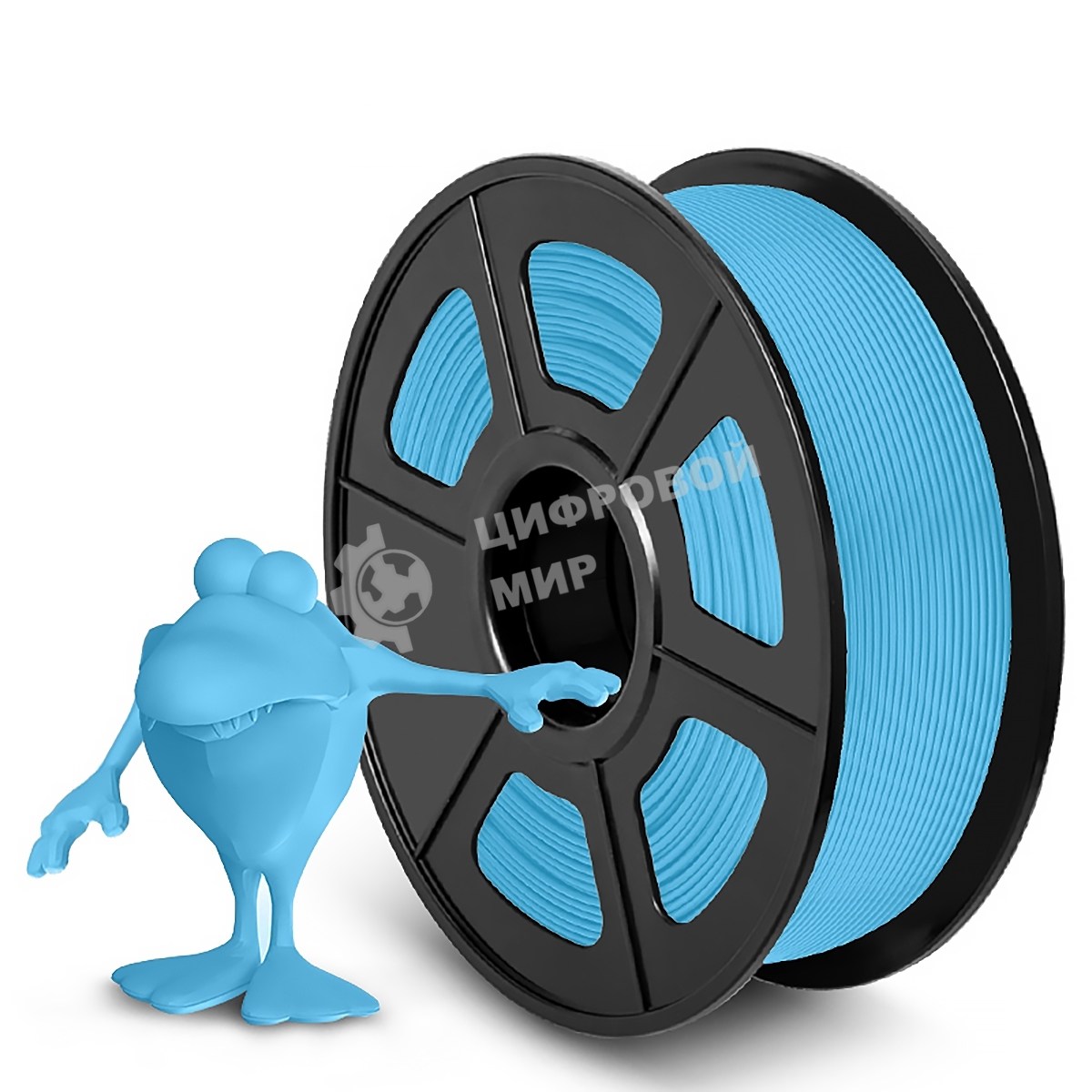 Филамент NVPrint PLA Matte Light Blue для 3D печати диаметр 1.75мм длина 330 метров масса 1 кг