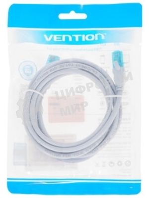 Патч-корд Vention прямой UTP cat.5е, RJ45 - 2м. Серый VAP-A10-S200