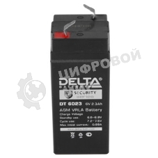 Батарея Delta DT 6023(2,3 А\ч, 6В) свинцово- кислотный аккумулятор