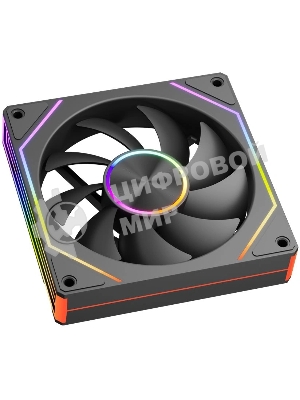 Вентилятор для корпуса Case Cooler PCCooler FG120 ARGb BK (120x120x25мм, 4-pin PWM, ARGb, 54CFM, 28.4dBA, 1800RPM, черный)