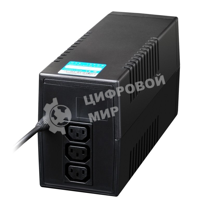 Источник бесперебойного питания Ippon Back Basic 1050 600Вт 1050ВА черный