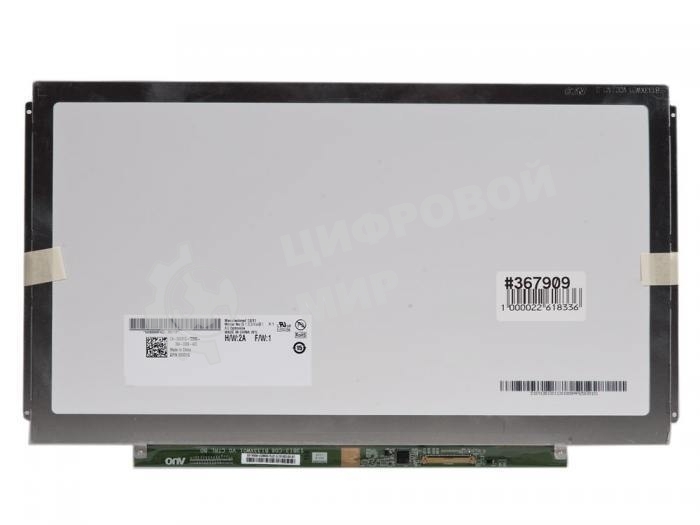 Матрица 13.3 Matte B133XW01 V.1, WXGA HD 1366x768, 40P, cветодиодная (LED), AU Optronics, уши Л/П слитно 