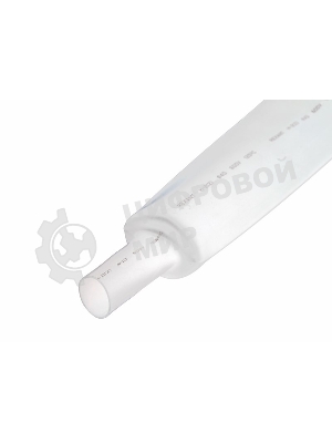 Термоусаживаемая трубка Rexant 30,0/15,0 мм, белая, упаковка 10 шт. по 1 м