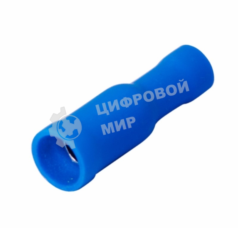 Разъем штекерный изолированный Rexant гнездо 4 мм 1.5-2.5 мм² (РШи-м 2.5-4/РШИм 2-5-4) синий