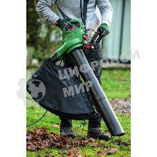 Воздуходувка-пылесос Bosch UniversalGardenTidy 3000 3000Вт пит.:от сети зеленый/черный