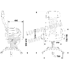 Кресло руководителя Бюрократ CH-609SL/ECO черный, искусственная кожа, крестовина металл хром