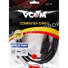 Кабель-переходник Mini DisplayPort M -> DisplayPort M 4K*60 Hz 1,8 м VCOM CG682-1.8M