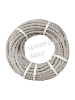 Труба гофрированная Rexant из ПВХ, с зондом, Ø16мм (бухта 25 м/уп)