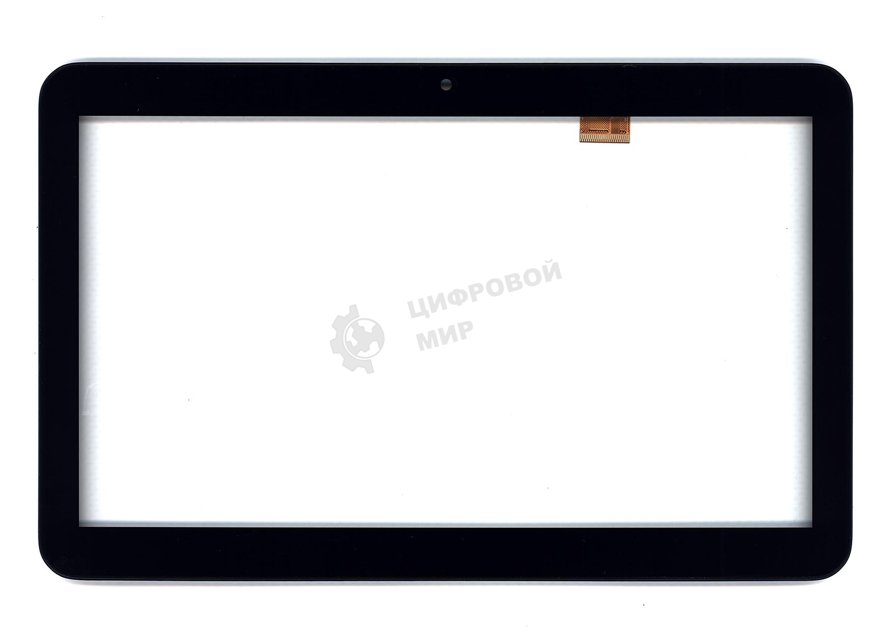 Сенсорное стекло (тачскрин) для Irbis TZ144. черное с рамкой
