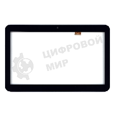 Сенсорное стекло (тачскрин) для Irbis TZ144. черное с рамкой