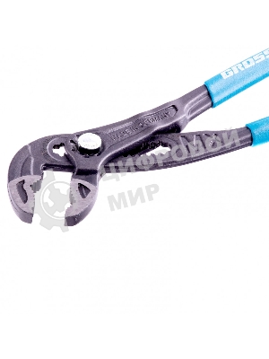 Клещи переставные Gross кнопочный механизм, обливные рукоятки, 250 мм