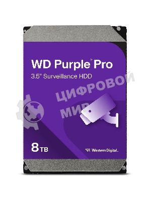 Жесткий диск HDD Western Digital 8Tb 7200rpm SATA-III 256Mb 3.5