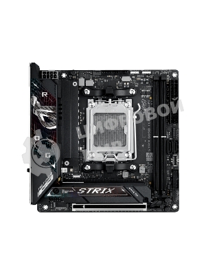 Материнская плата ASUS ROG STRIX B850-I GAMING WIFI, AM5, AMD B850, 2xDDR5, 2xM.2, 2xSATA, PCIe 4.0 x16, 1xHDMI, 1xUSB Type-C, 1x2.5Gb LAN, Wi-Fi 7, Bluetooth 5.4, 5xUSB-A 10Gbps, 1xUSB-C 20Gbps, 2xUSB-A 2.0, 3x3.5 мм, S/PDIF, 7.1, Mini-ITX