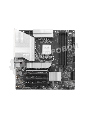 Материнская плата MSI PRO B860M-A WIFI, LGA 1851, Intel B860, 4xDDR5, 4xSATA, 3xM.2, 1xPCIe 5.0 x16, 1xPCIe 4.0 x16, 1xPCIe 4.0 x16, 1xHDMI, 1xDP, 1xUSB-C, 1x 5Gb LAN, 4xUSB-A 3.2 Gen 2, 2xUSB-A 2.0, 7.1, 1x3.5 мм, 1xUSB 3.2 Gen 2 Type-C, Wi-Fi 6, mATX