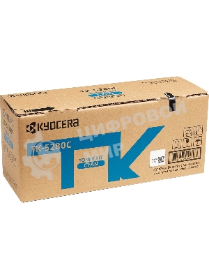 Картридж лазерный Kyocera TK-5280C (1T02TWCNL0) голубой черный для M6235cidn/M6635cidn/P6235cdn 11000 стр