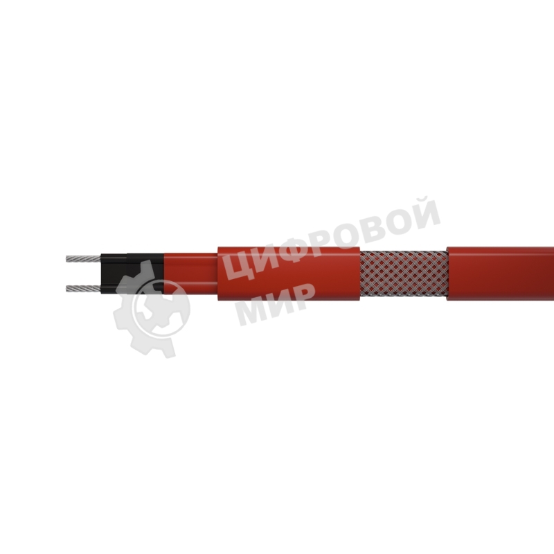 Кабель греющий (нагревательный) Rexant саморегулирующийся RSM-30F 120/200 С°, экранированный, взрывозащищенный, Ex, 30Вт/м, 1,2мм2/114м