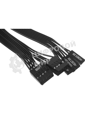Компьютерный корпус KingPrice KPCC-MN208 черный без БП mATX 1x80мм 2x120мм 2xUSB 2.0 audio