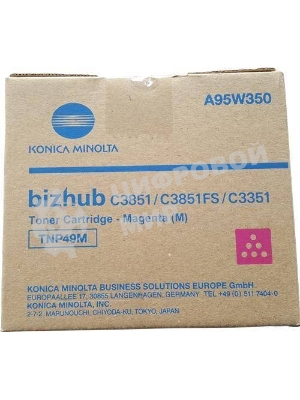 Тонер-картридж Konica-Minolta bizhub C3351/C3851 красный TNP-49M