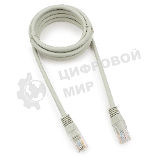 Патч-корд медный UTP Cablexpert PP10-1.5M cat.5e, 1.5м, литой, многожильный, серый