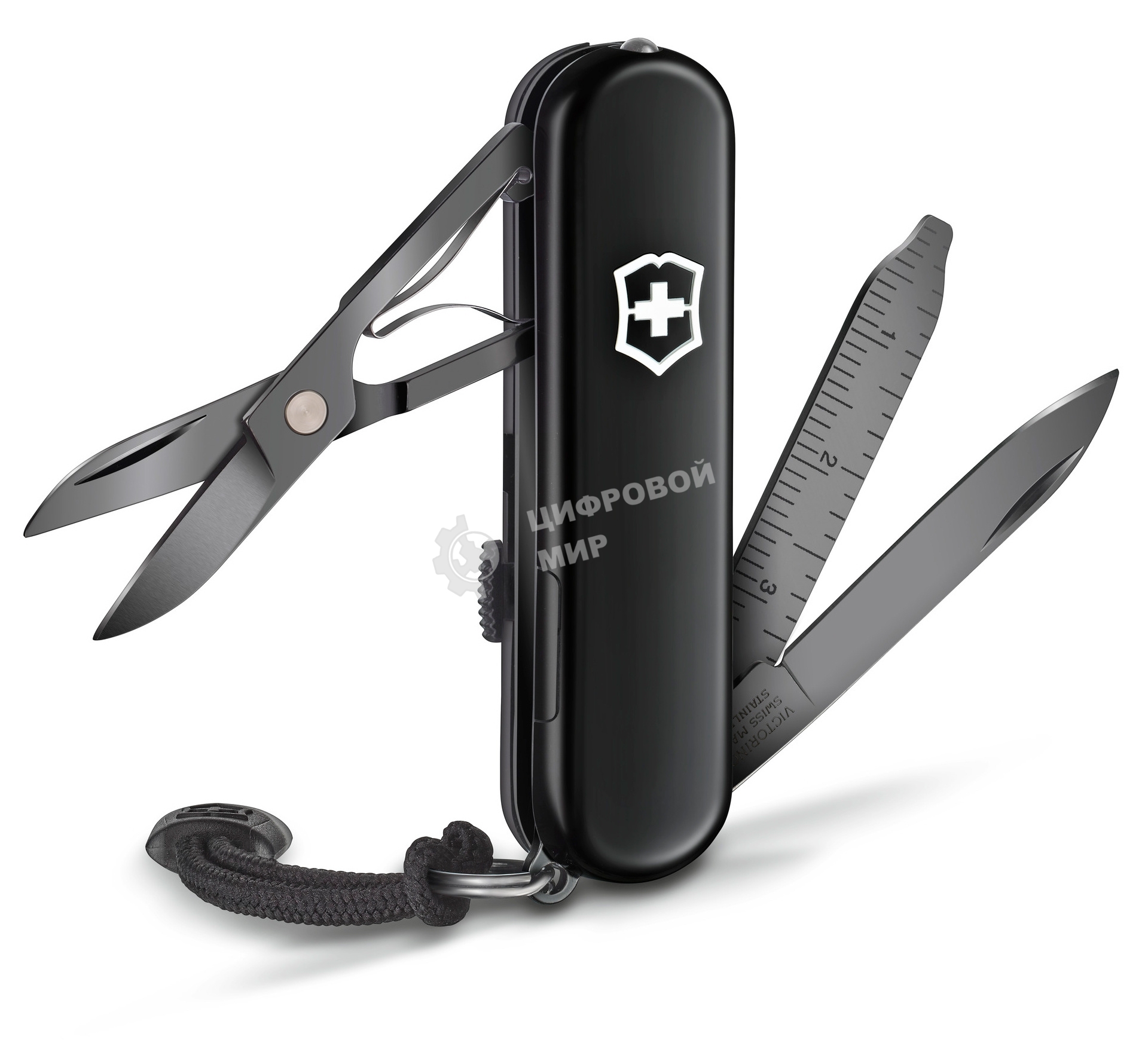 Нож перочинный Victorinox Signature Lite Onyx Black (0.6226.31P) 58мм 8 функций черный подар.коробка