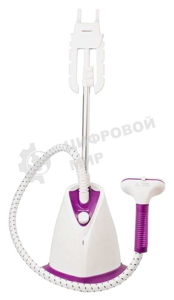 Отпариватель Galaxy Line GL 6211 белый/фиолетовый, 2000 Вт, 40 г/мин, 1,7 л