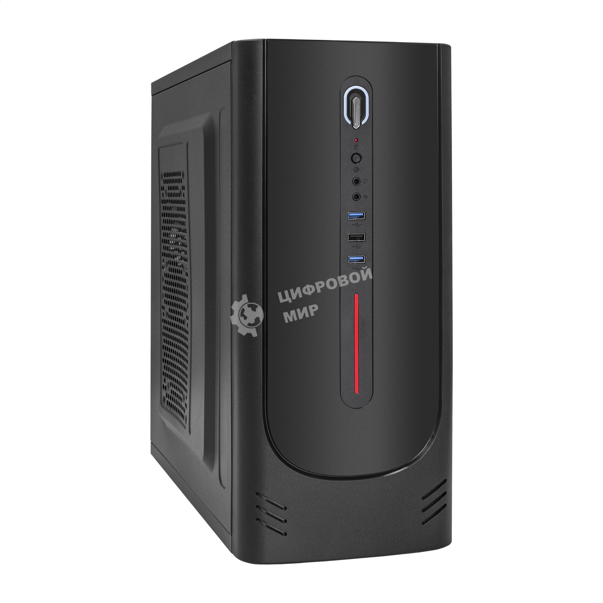 Компьютерный корпус Miditower ExeGate XP-340U-XP500 (ATX, XP500 с вент. 12см, 1хUSB/2хUSB 3.0, аудио)