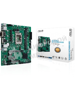 Материнская плата ASUS Pro H610M-C-CSM, LGA1700, Intel H610, 2xDDR5, 4xSATA, 1xM.2, 1xPCIe 5.0 x16, 2xPCIe x1, 1xPCI, DisplayPort, HDMI, D-Sub, DVI-D, 1x1Gb LAN, COM, 3x3.5 мм, 7.1, microATX