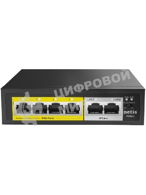 Коммутатор 6PORT NETIS P106C 10/100M 4POE