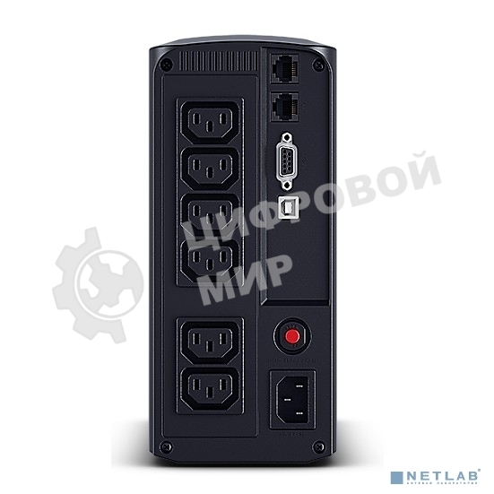 Источник бесперебойного питания UPS CyberPower VP1000EILCD Line-Interactive 1000VA/550W USB/RS-232/RJ11/45 (6 IEC С13)