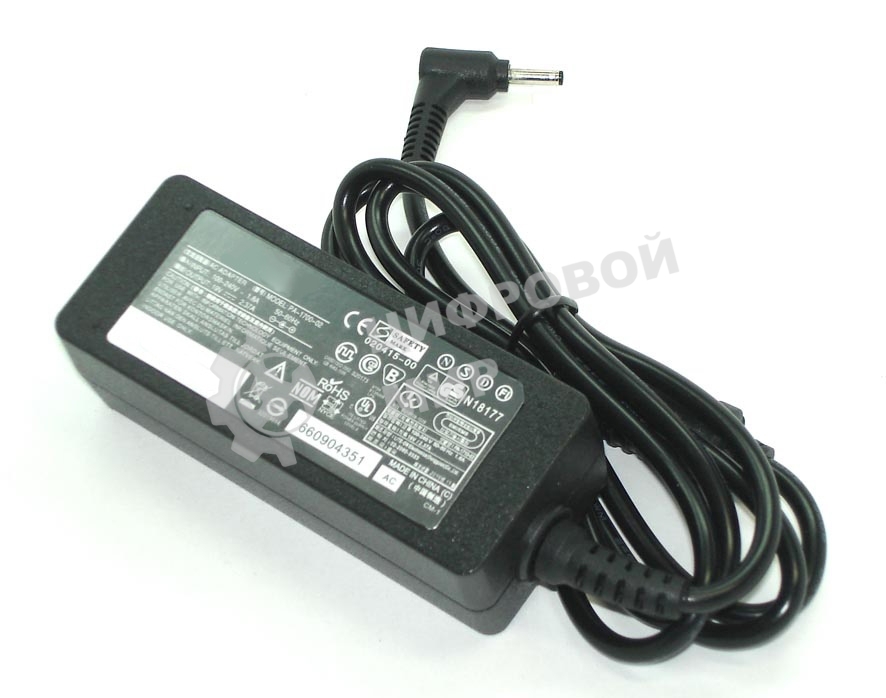 Блок питания (сетевой адаптер) для ноутбуков Acer 19V 2.37A 45W 3.0x1.1мм HC