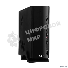 Компьютерный корпус ExeGate EX268694RUS Компьютерный корпус MiniITX ExeGate MI-208 Black, miniITX/mATX, M350, 80мм, 2хUSB, Audio