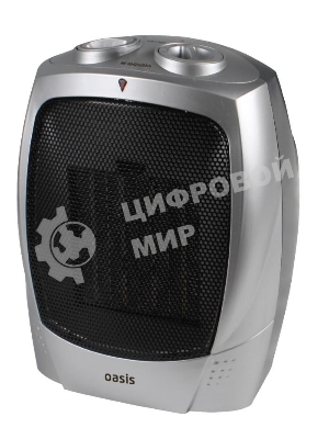 Тепловентилятор Oasis KS-15 серый, 1500 Вт, 20 м2