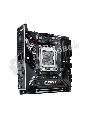 Материнская плата ASUS ROG STRIX B850-I GAMING WIFI, AM5, AMD B850, 2xDDR5, 2xM.2, 2xSATA, PCIe 4.0 x16, 1xHDMI, 1xUSB Type-C, 1x2.5Gb LAN, Wi-Fi 7, Bluetooth 5.4, 5xUSB-A 10Gbps, 1xUSB-C 20Gbps, 2xUSB-A 2.0, 3x3.5 мм, S/PDIF, 7.1, Mini-ITX